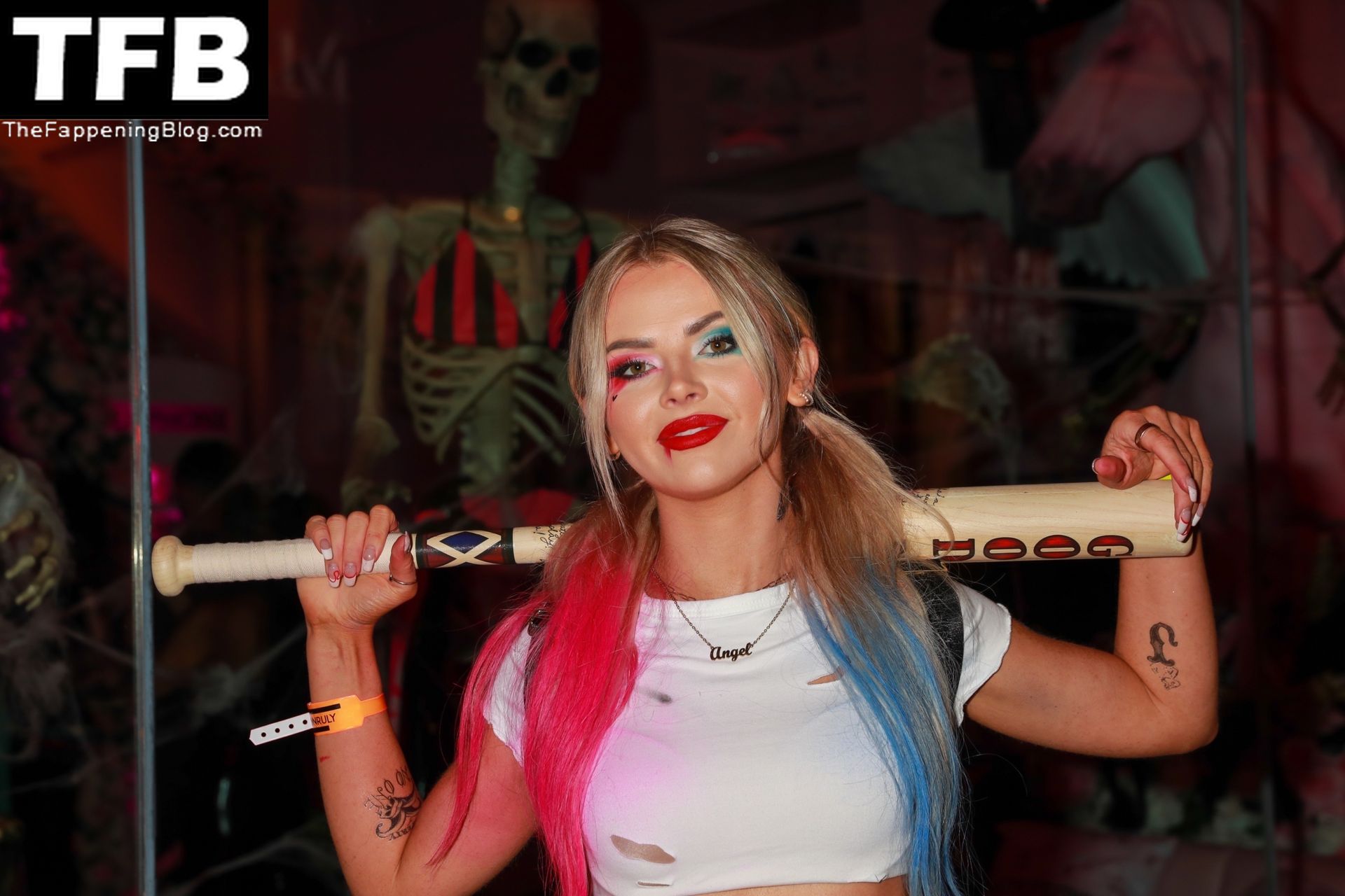 Sexy Sarah Emig Attends the PrettyLittleThings Halloween Party in WeHo (5 Photos)