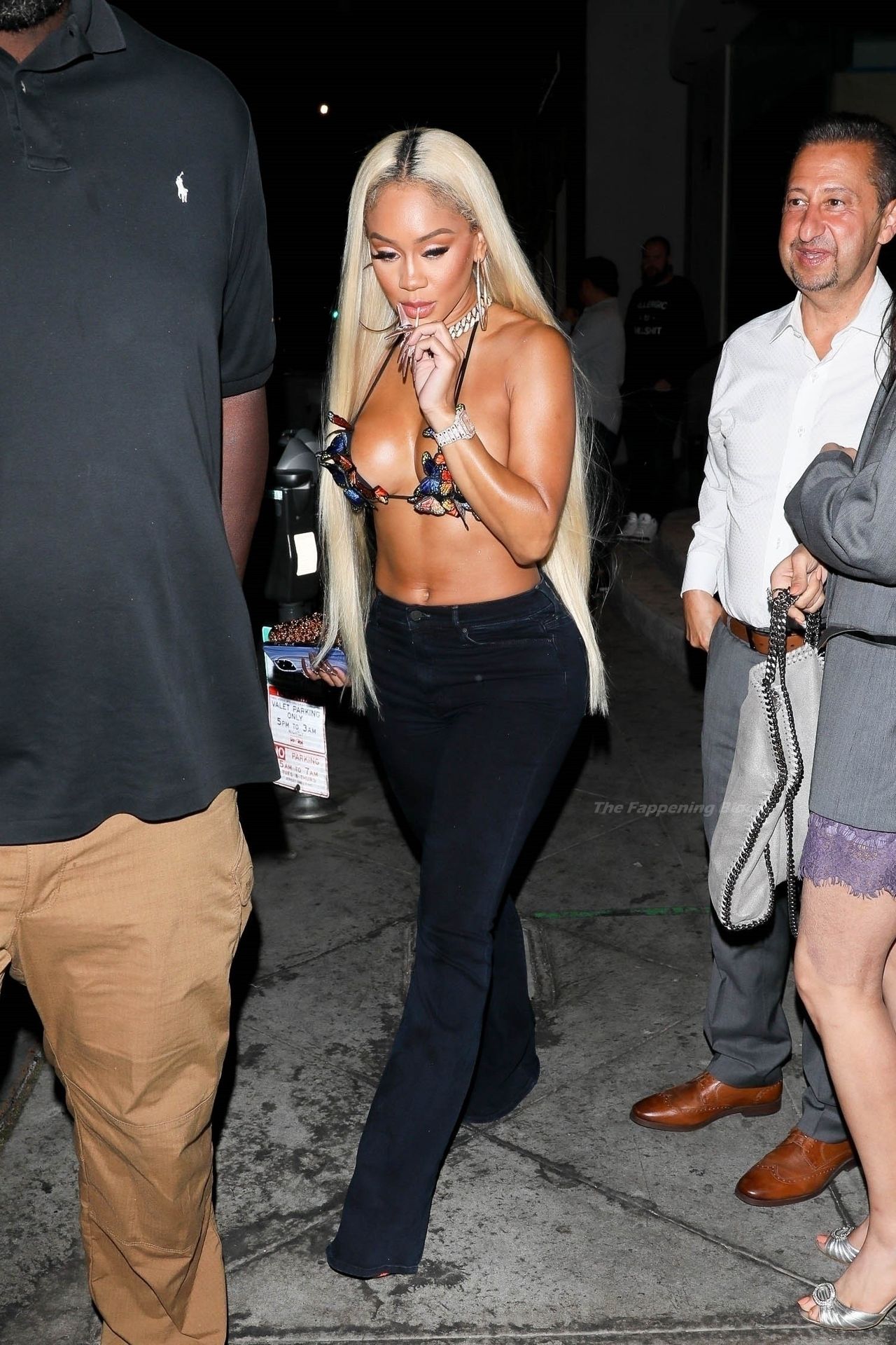 Saweetie Enjoys a Sweet Treat While Arriving For Dinner at Catch LA (40 Photos)