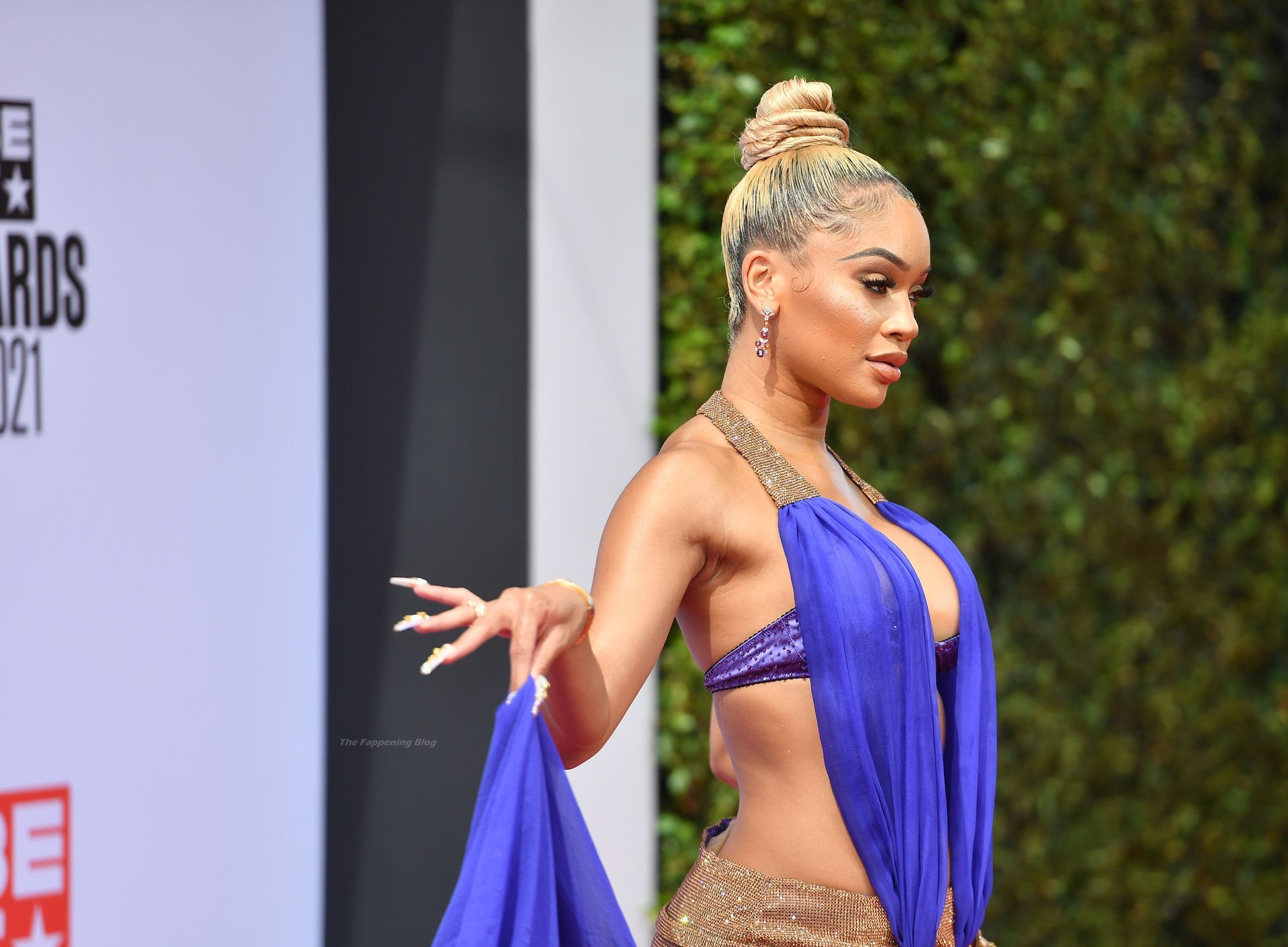 Saweetie Stuns in a Blue Dress at the BET Awards (46 Photos) [Updated]