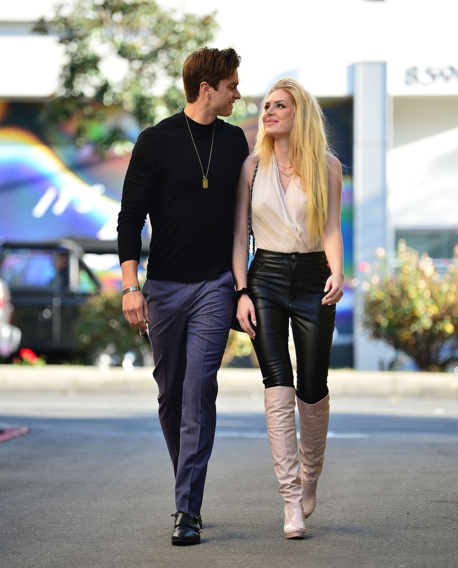 Saxon Sharbino & Pierson Fodé Pack on the PDA After a Romantic lunch in LA (15 Photos)