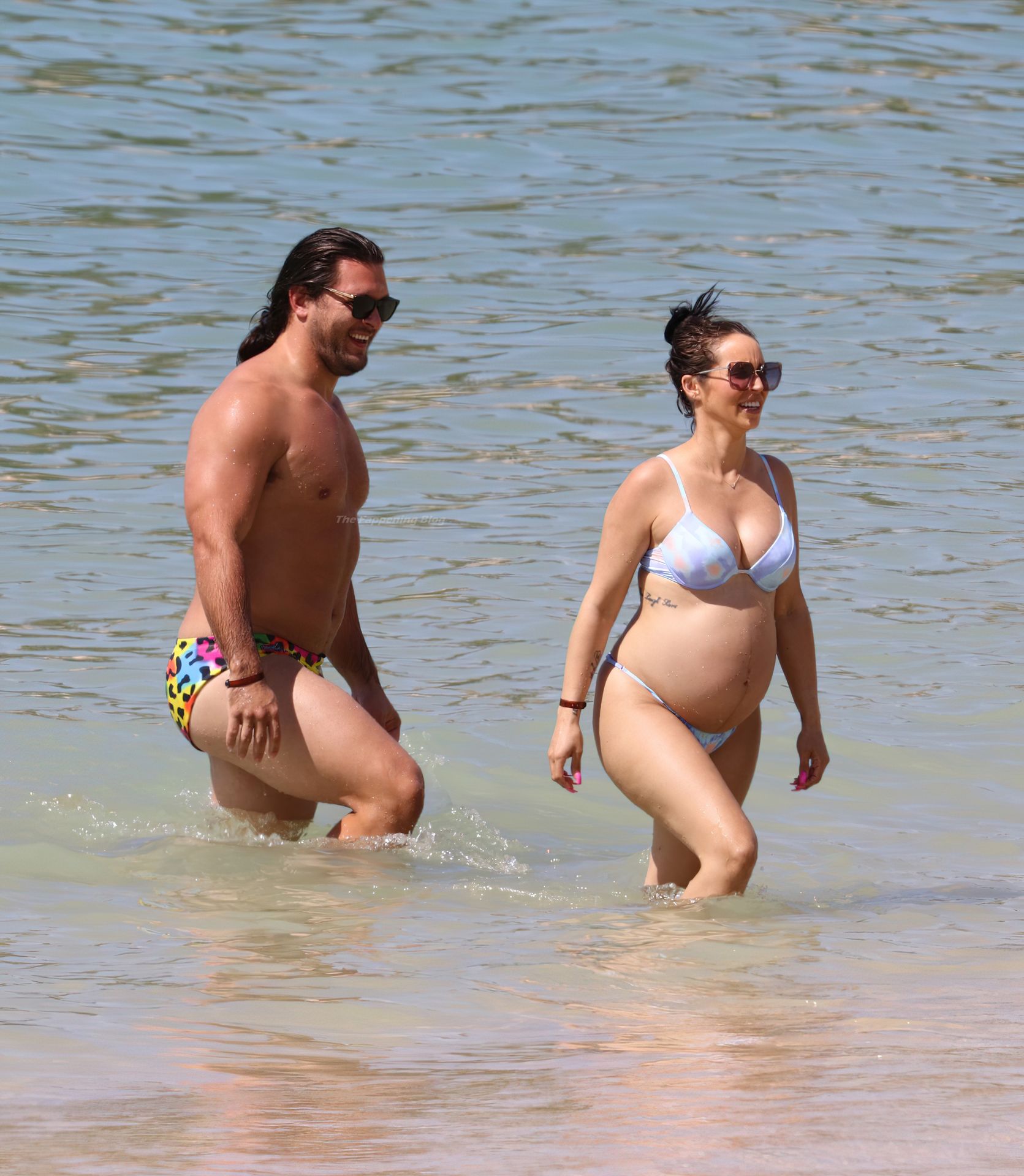 Scheana Shay & Brock Davies Enjoy a Day at The Beach in Hawaii (30 Photos)