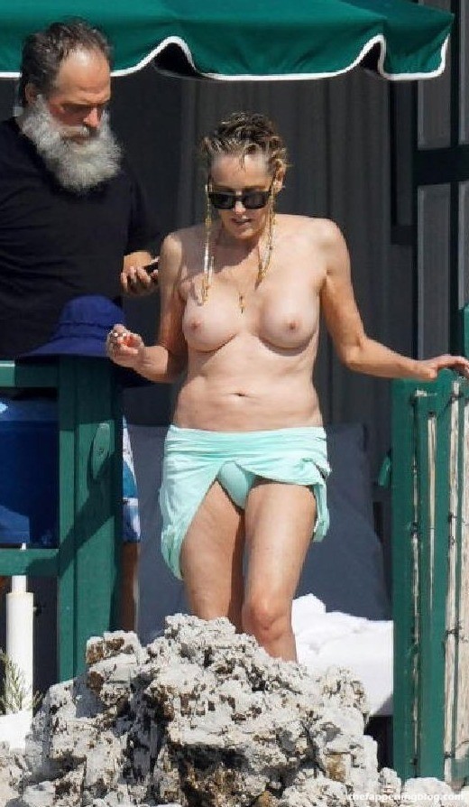 Sharon Stone Shows Her Nude Tits in France (14 Photos) [Updated]