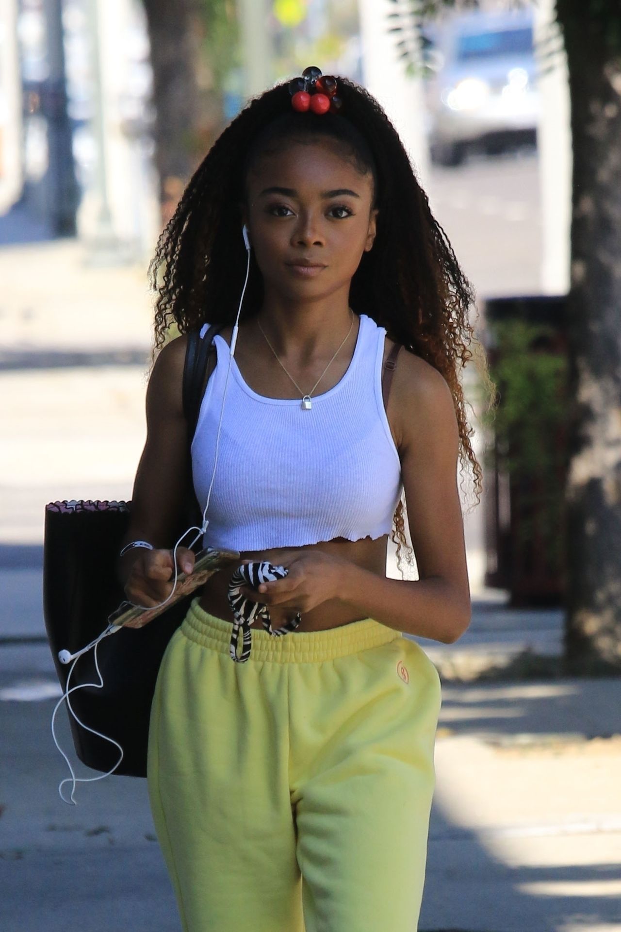 Skai Jackson Walks in With a Matching Postmates Delivery Cart (51 Photos)