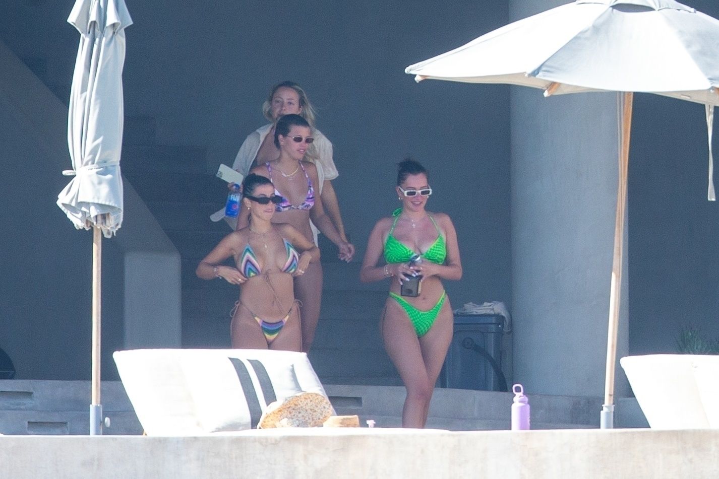 Sofia Richie Laughs During a Playful Day Spent Swimming in the Pool with Her Pals (57 Photos)