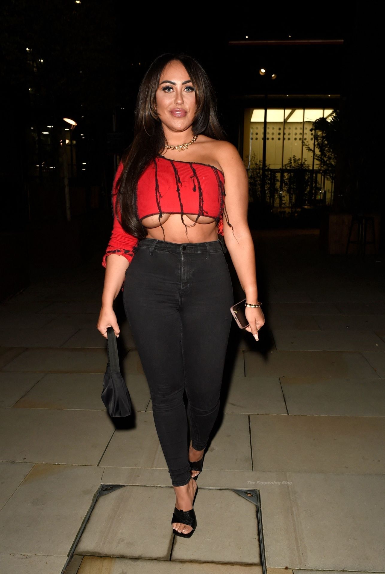 Sophie Kasaei Flaunts Her Underboob Spending a Night at Menagerie in Manchester (25 Photos)