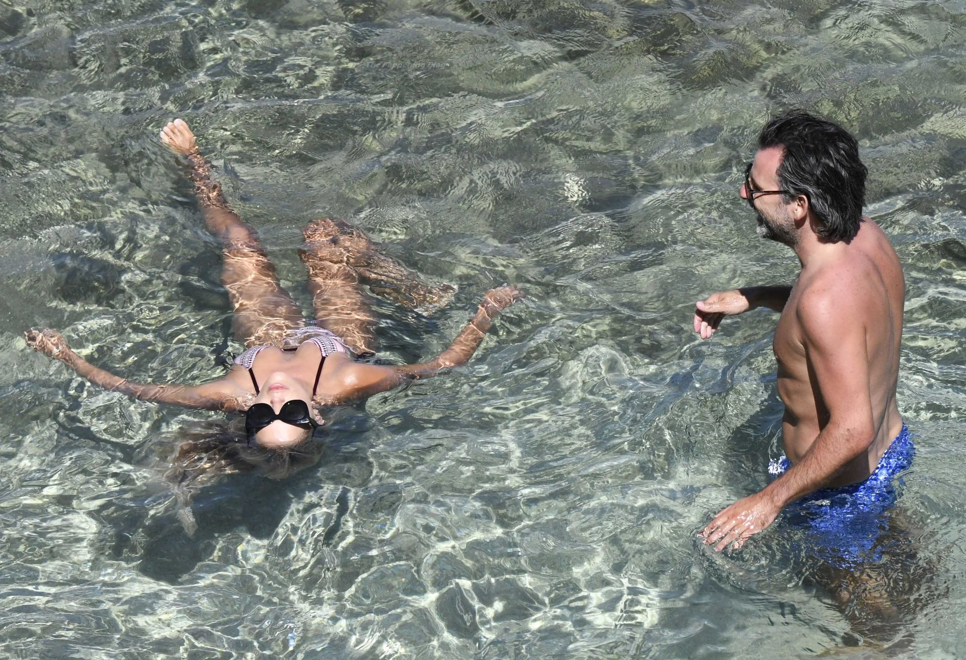 Sylvie Meis & Niclas Castello Enjoy Laying on the Beach in Mykonos (108 Photos)