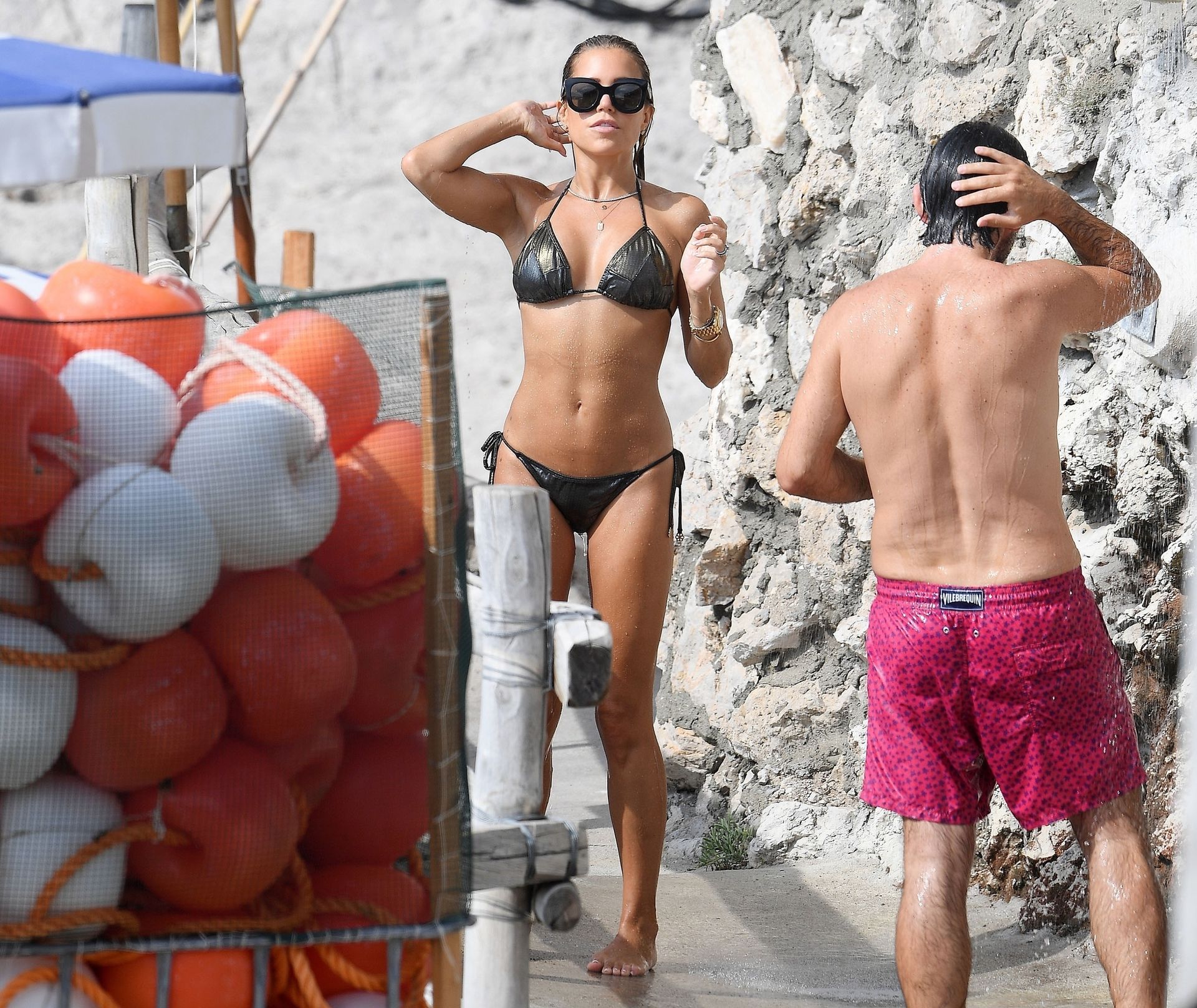 Sylvie Meis & Niclas Castello are Spotted During Their Honeymoon Break in Capri (47 Photos)