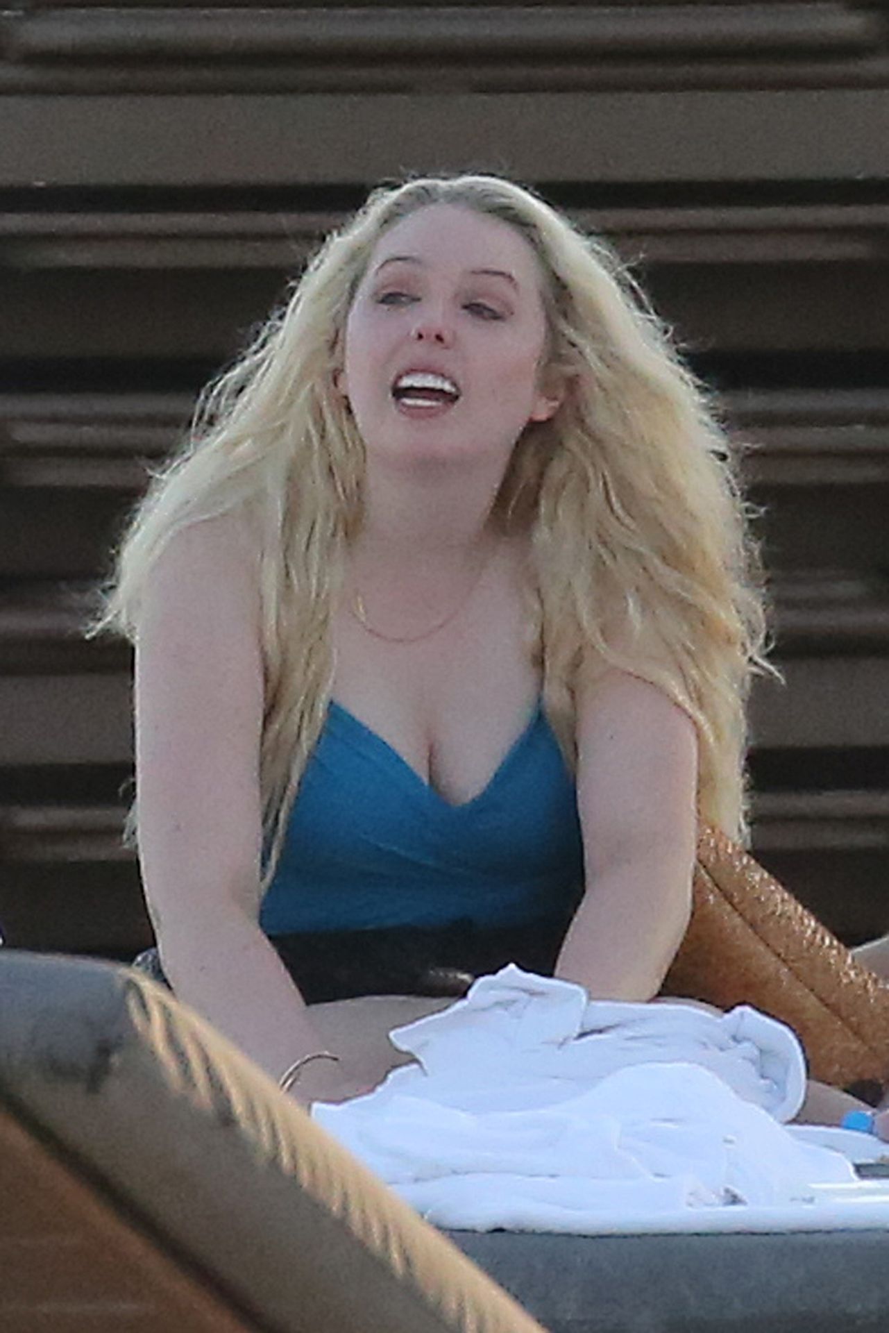 Tiffany Trump Wears a Blue Swimsuit and Relaxes on the Beach in Miami (96 Photos)