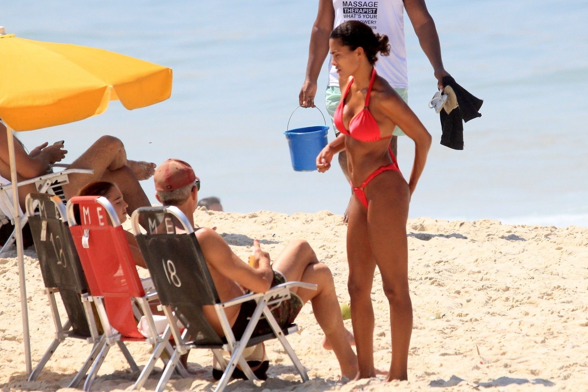 Vincent Cassel & Tina Kunakey Bare Their Hot Bodies at the Beach in Brazil (40 Photos)