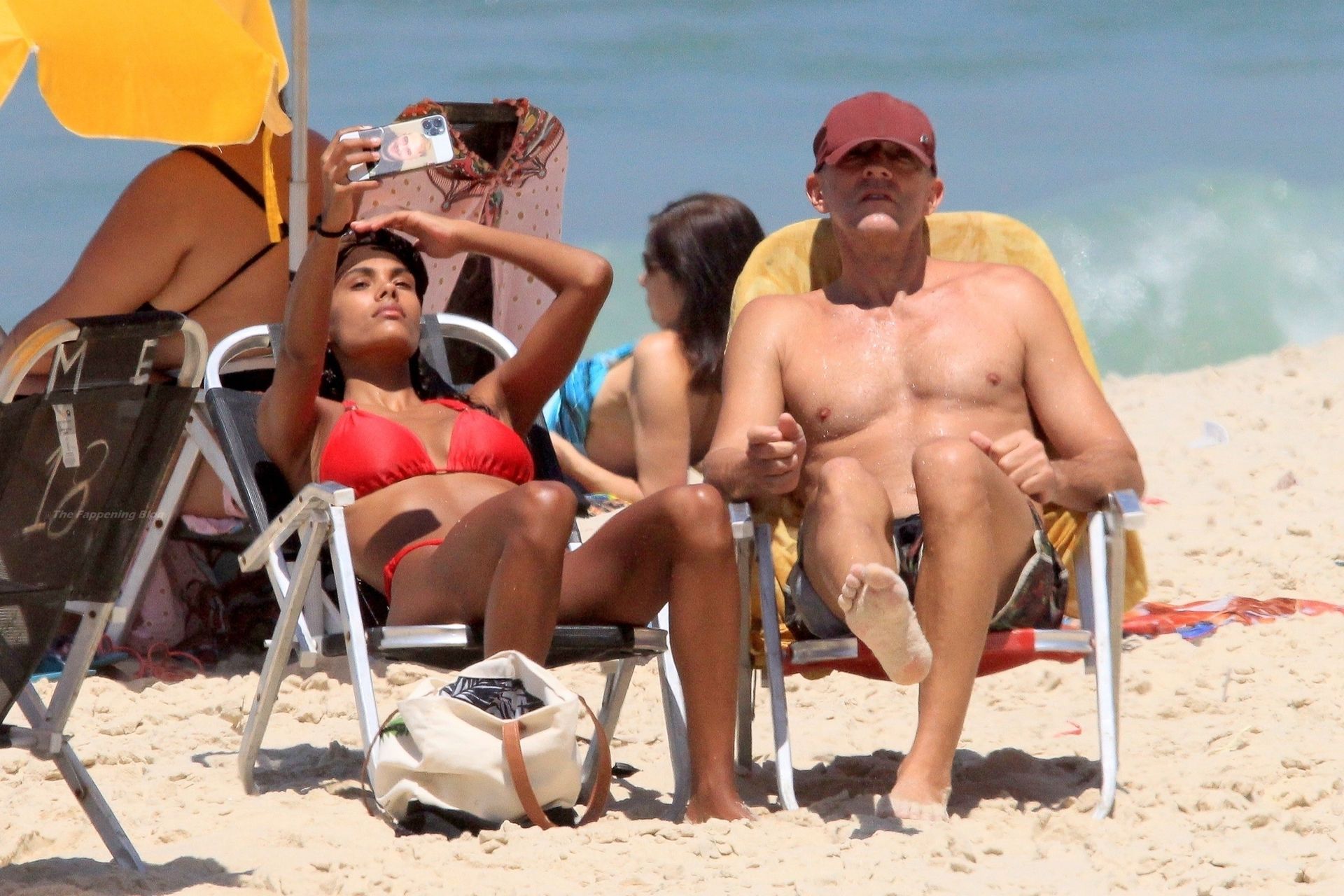 Vincent Cassel & Tina Kunakey Bare Their Hot Bodies at the Beach in Brazil (40 Photos)