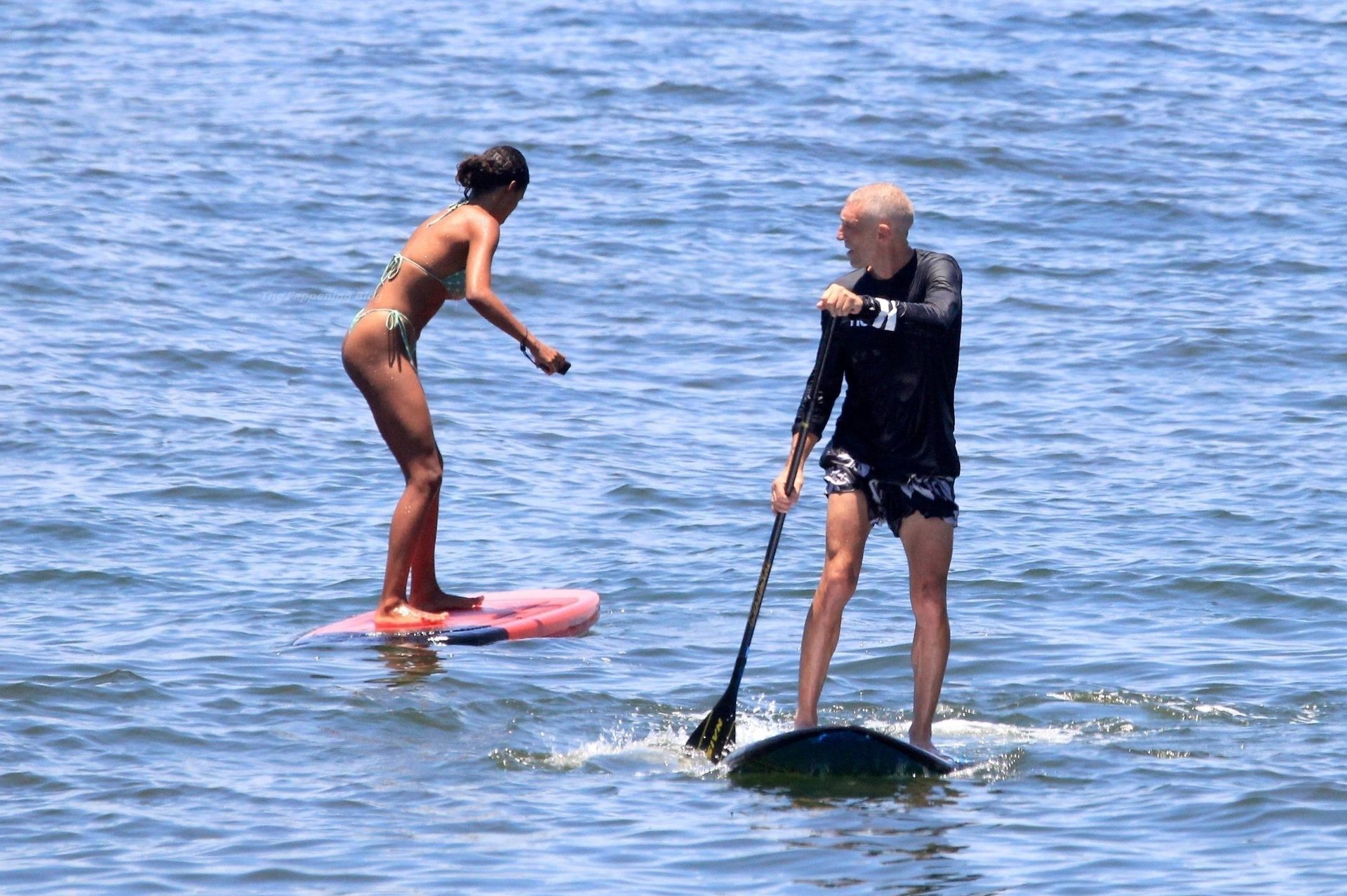 Vincent Cassel & Tina Kunakey Were Pictured Having a Fun Day Out on the Beach (44 Photos)