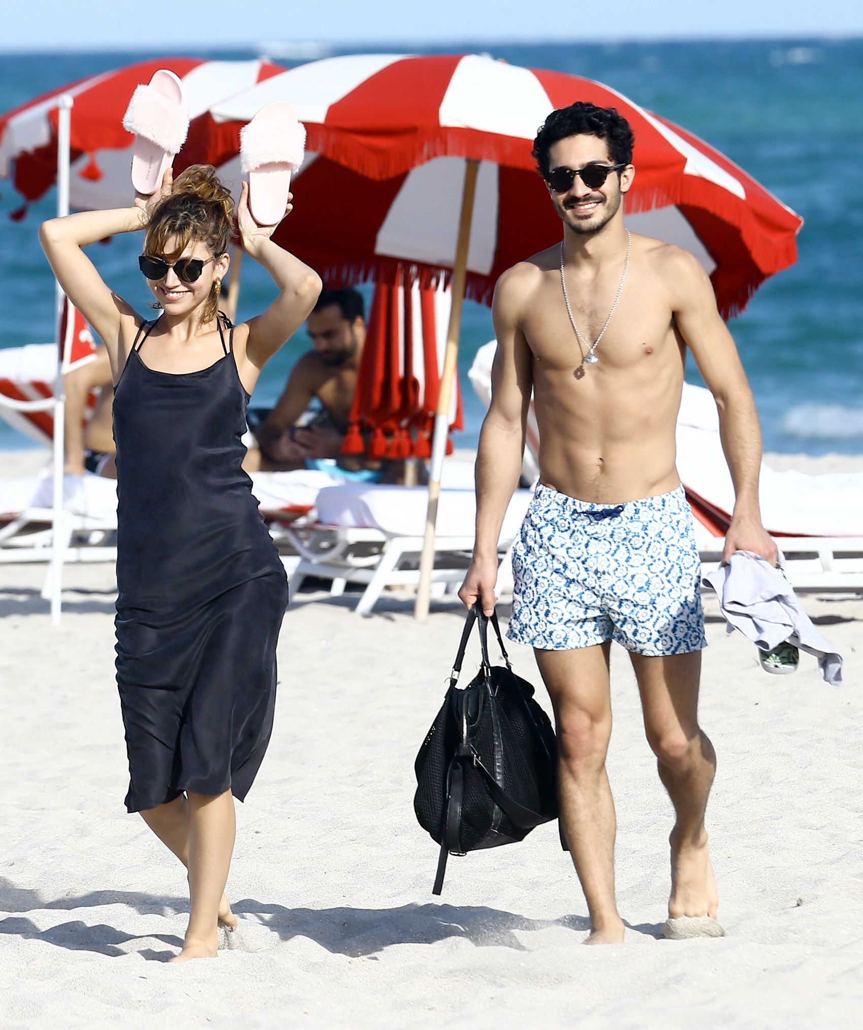 Ursula Corbero & Chino Darin Catch Some Rays on the Beach in Miami (30 Photos)